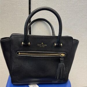 Kate Spade Black Satchel with Tassel